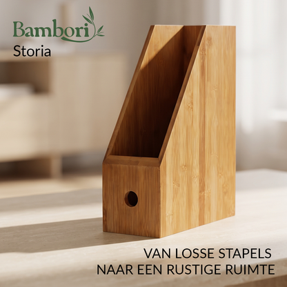 Bambori Storia | Bamboe magazinehouder voor een opgeruimd huis & kantoor