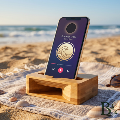 Bambori Eco Travel Speaker | Geniet van je muziek onderweg zonder batterijen, kabels of extra gewicht